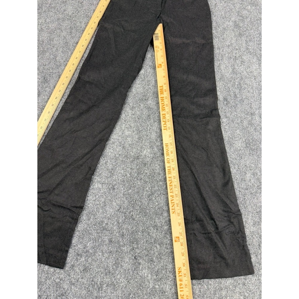 Parasuco Womens Low Rise Flare Dress Pants Charcoal Gray 8083RPL Size 24 NWT - Picture 9 of 10